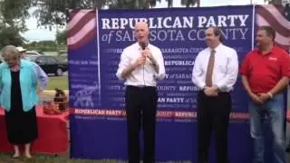 Governor Rick Scott in Sarasota