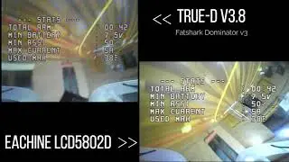 FuriousFPV True-D vs Eachine LCD5802D