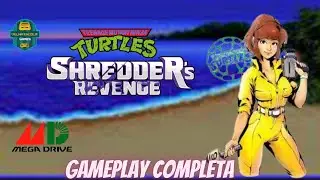 SOR2 - TMNT Sheredders Revenge (Genesis/Megadrive) Gameplay Completa com April Oneil no Hard