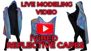 2020 Reflective capes reflective rave clothing holographic color changing edm cloaks with hoods.