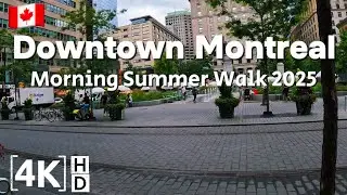 🇨🇦Saint  Catherine Street  Downtown Montreal Walking Tour on a Relaxing Day 