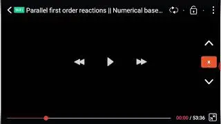 PARALLEL FIRST ORDER REACTIONS(1)