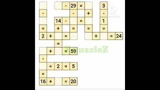 Cross Math daily challenge 5 January 2024 answer / solution / how to solve #ZpuzzleZ