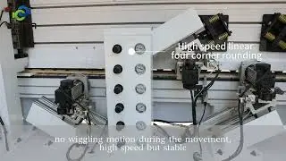 The most stable corner trimming unit of Edge banding machine #edgebandingmachine #edgebander