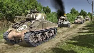 SHERMANS vs PANTHERS - Battle of Arracourt | Gates of Hell