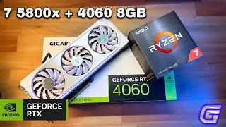 RTX 4060 GIGABYTE AERO + RYZEN 7 5800X - TESTES EM 7 JOGOS