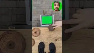 Irom Ball Air Drop Breaking TV 😱 #bottlebreaking #shorts #experiment