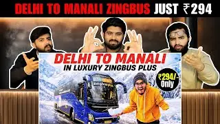 Reaction On Luxury Volvo 9600 ₹294 Delhi to Manali | सफर | Pakistani Reaction 🔥