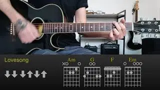 The Cure - Lovesong | Easy Guitar Lesson Tutorial with Chords/Tabs and Rhythm