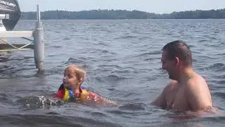 2017 August Janssen trip - Tyler Running off the dock