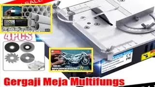 Unboxing alat potong serba guna gergaji table saw,[Buat memotong bahan miniatur motor]
