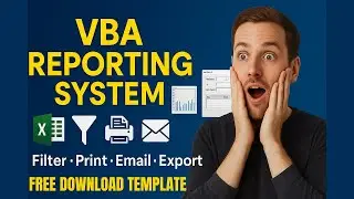 Excel Vba Reporting System Filter, Print, Email & Export
