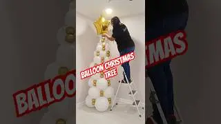 Balloon Christmas tree #cristmasdecor #balloondecor #christmas