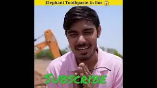 @elephant toothpaste in bus#viral shorts#