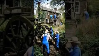 No One Touched This House for Years &mdash; Watch the Water Wheel in the End #satisfying #shorts  #home