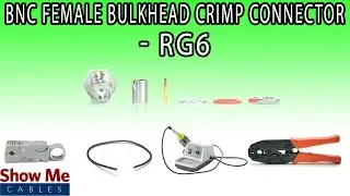 BNC Female Bulkhead Crimp Connector For RG6 - Perfect For DIY Installs!