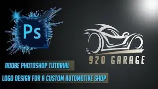 photoshop tutorial : Logo design for a Custom Automotive Shop
