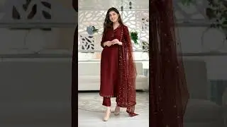 maroon colour dresses design beautiful dress