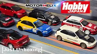 Motorhelix 1/64 Honda Civic Ek9 | Муген РР (FD2) | HobbyJapan.com Toyota Supra Advan | Митсубиси ГТО