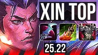 XIN ZHAO vs FIORA (TOP) | 9 solo kills, 16/2/3, Godlike, 500+ games | EUW Master | 25.22