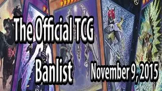 The Official 2015 TCG Banlist (November 9, 2015) - Construct, Towers and Exciton BANNED!