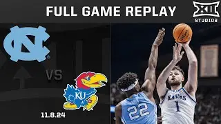 North Carolina vs. Kansas (11.8.24) Full Game Replay | 2024-25 Big 12 Men&rsquo;s Basketball