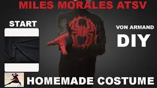 (DIY)How to make a Miles Morales Across The Spider-Verse Costume.
