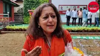 Journalist Maya Sharma Speaking at a function to celebrate the Press Day at press club