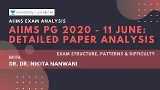 AIIMS PG 2020 - 11 June: Detailed Paper analysis | Dr. Nikita Nanwani