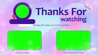 Thanks For Watching You tube End Screen | Copywrite Free Download