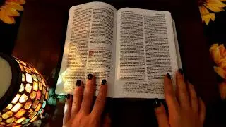 ASMR Scripture/Bible Reading. Soft Spoken. Light Tapping. Hand Movements. Genesis Chapter 30.
