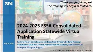 2024-2025 ESSA Consolidated Application Training: Part 5 - Shared Services Arrangements (SSAs)