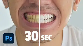 How to whiten teeth in Photoshop in 30 sec