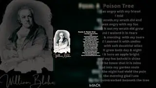 A poison tree:poems of William Blake which are better known in youth #shorts #william blake