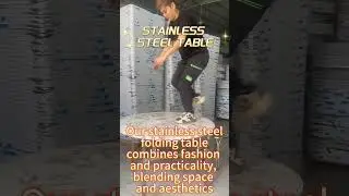 Stainless steel folding table brings you infinite possibilities #table #stainlesssteel