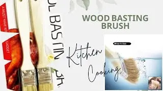Wood Basting Pastry Brush