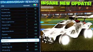 Rocket League UPGRADED My TITANIUM WHITE STRIKER WHEELS & They Look INSANE! [NEW UPDATE!]