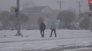 02-14-2021 Dallas, TX - DFW Airport Amazon Shutdown and De-Icing