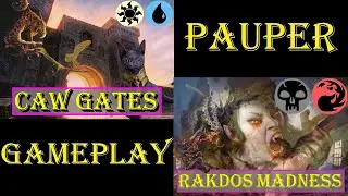 Caw Gates Vs Rakdos Madness [PAUPER] Gameplay Ao Vivo #mtgpauper #mtgpaupergameplay