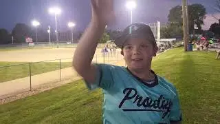 1st Home Run - Aiden Thompson 8U Prodigy
