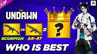 UNDAWN AK47 VS SCORPION? Gold Weapon Showcase⚔️ + PC Gameplay | F2P ( Reload Speed,Magazine,Damage )