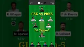 CSK vs PBKS GL Team-5