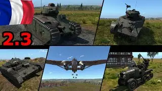 Francuskie 2.3 | B1 Bis, M3A3 Stuart, Crusader Mk II, P.7.T AA, F.222.2 | War Thunder