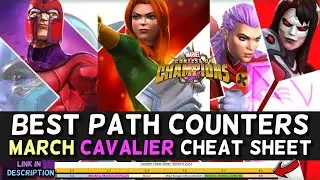 Best Champs to Take on Paths in Cavalier Difficulty | Cav Cheat Sheet | Marvel Contest of Champions
