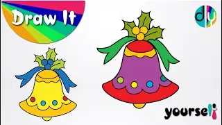 Christmas Bell easy step by step drawing for kids| How to draw Christmas Bells easy|Draw It Yourself
