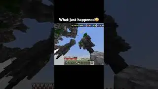 What just happened😳 #minecraft #minecraftshorts #minecraftmemes #shorts