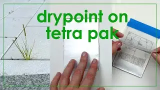 transforming a chickpea carton into an etching plate: full process, part 1