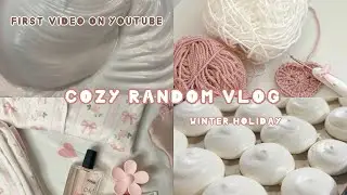 Cozy random vlog with me ☕️🧺🕯️| realistic, real life, winter