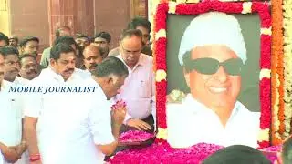 EPS,OPS Honoured MGR's Statue on his Birthday Celebration | MGR's 101 Birthday Celebration