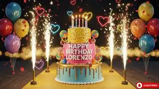 🎉 Happy Birthday Lorenzo 🎂 Personalized Birthday Song & Magical Cake Celebration 2025